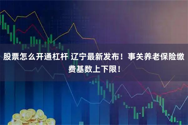 股票怎么开通杠杆 辽宁最新发布！事关养老保险缴费基数上下限！